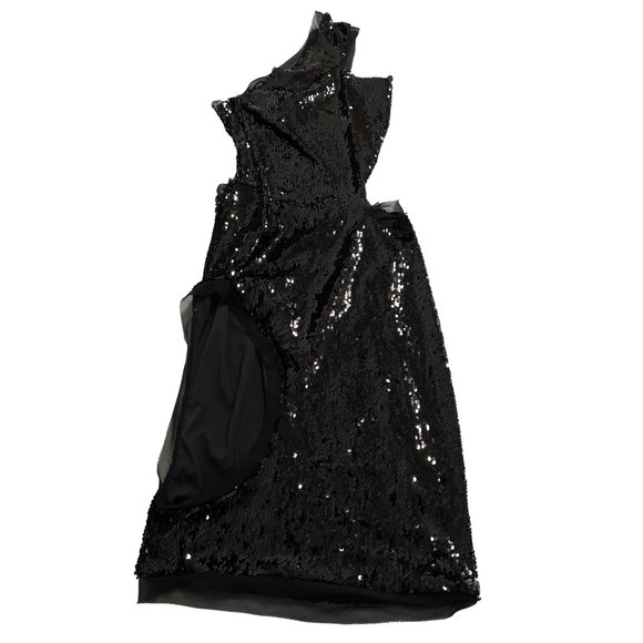 Khy x Sia Arnika Sequin Cutout Dress in Black - Picture 1 of 4